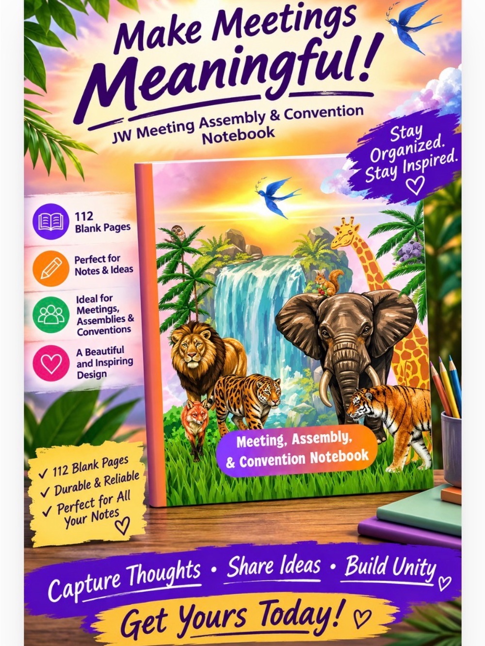 JW Meeting Assembly & Convention Notebook